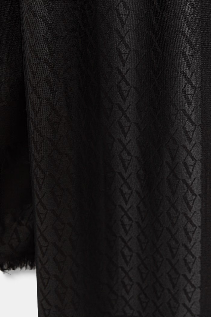 Armani Exchange зимен шал дамски от вискоза XW001408.AF16977.NOS черен AA00