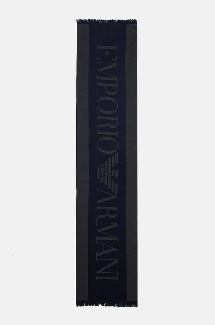 Шарф Emporio Armani тонкий тёмно-синий 625007.CC307.NOS