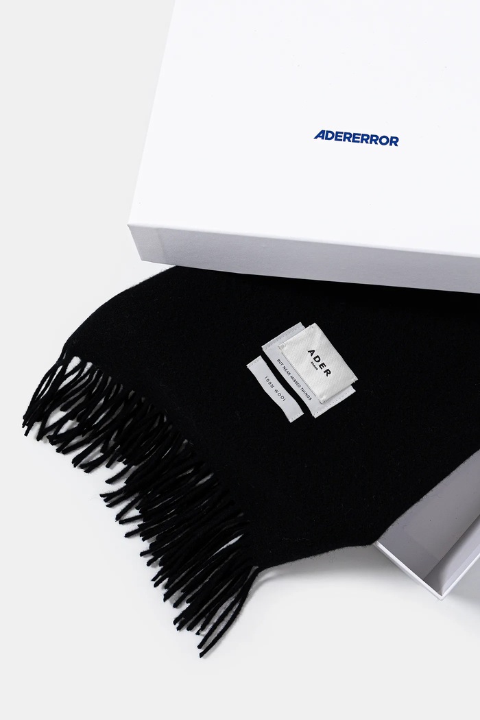 Akcesoria Ader Error szalik wełniany Muffler BLAFWMF01BK czarny