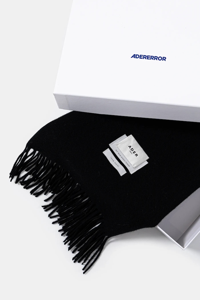 Akcesoria Ader Error szalik wełniany Muffler BLAFWMF01BK czarny