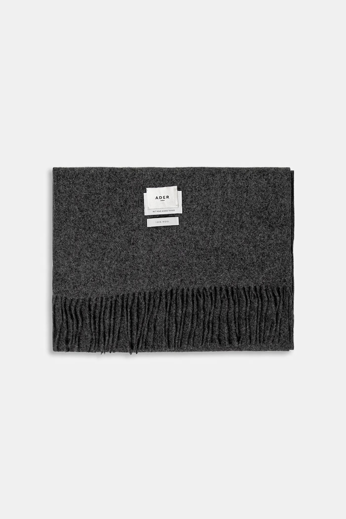 Ader Error szalik wełniany Muffler BLAFWMF01GR szary AA00