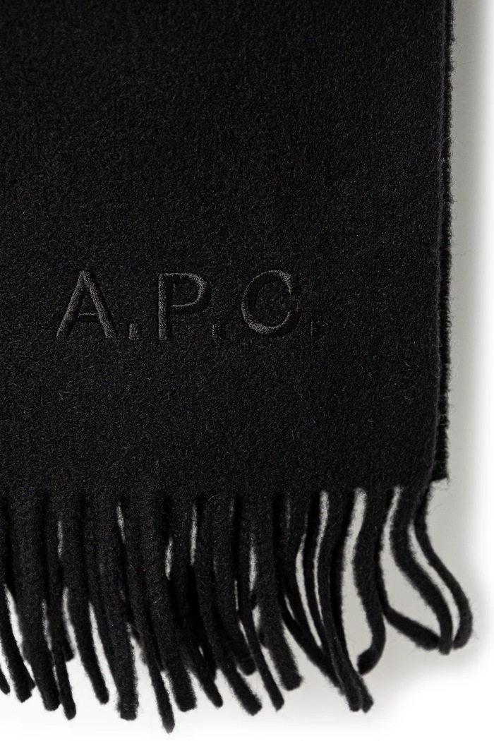 A.P.C. eșarfă de lână Echarpe Alix WOAFE.M15170 negru AA00