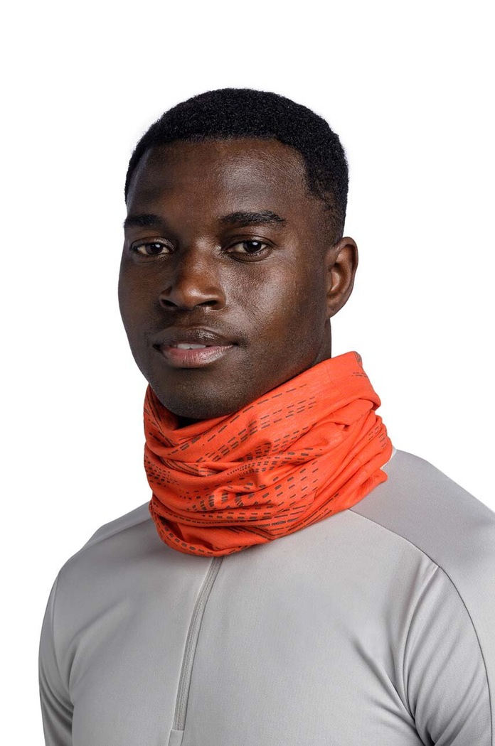 Akcesoria Buff komin Reflective DryFlx 118096.402 pomarańczowy