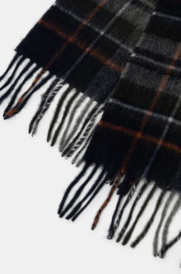 Barbour Szalik wełniany USC0137 granatowy AA00