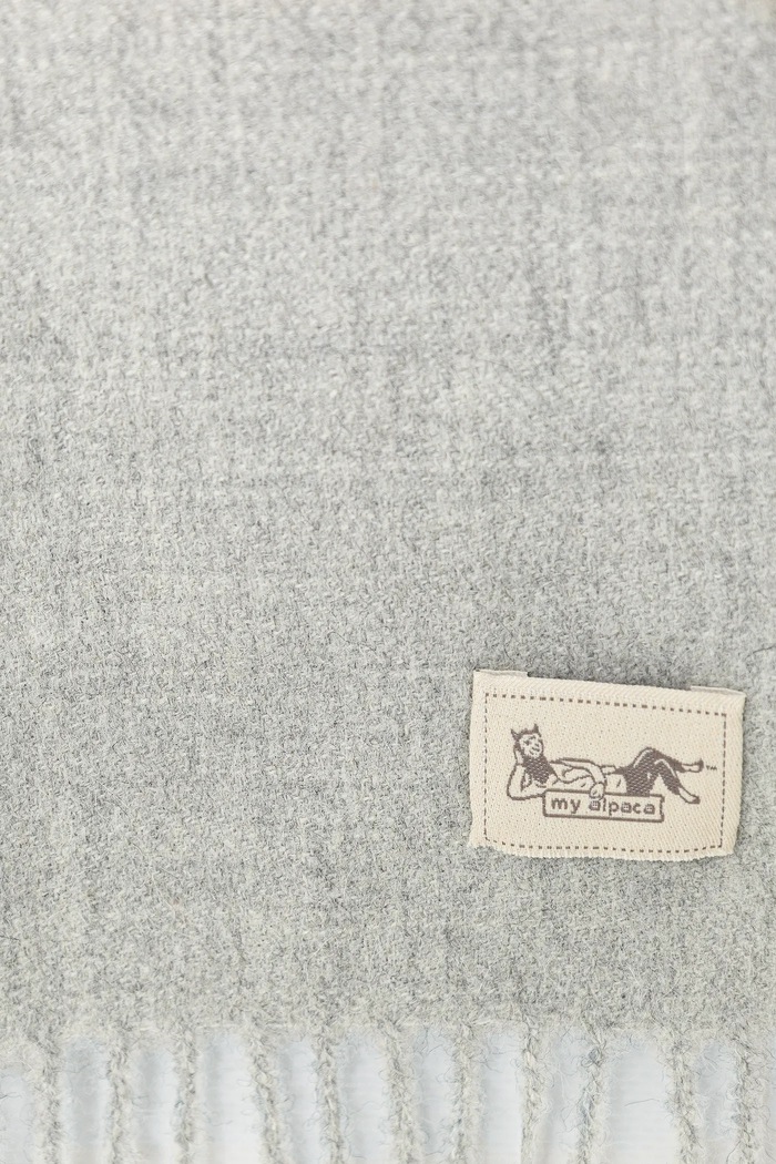 My Alpaca esarfa de lana THSCEST30180 gri AA00