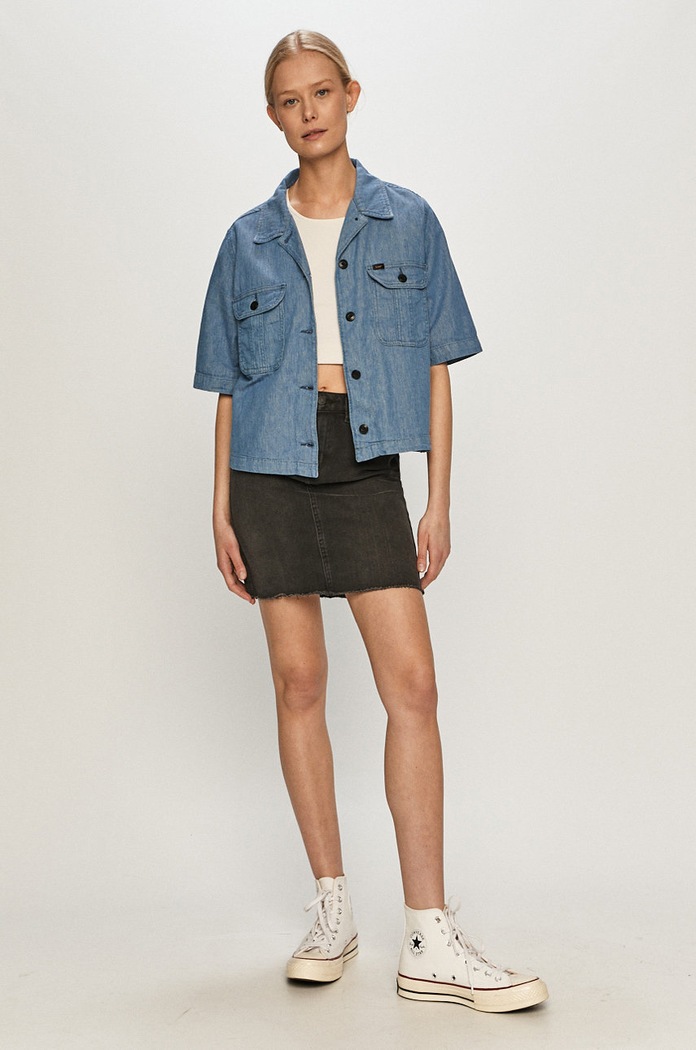 Vero Moda - Spódnica jeansowa 10240484 czarny AA00