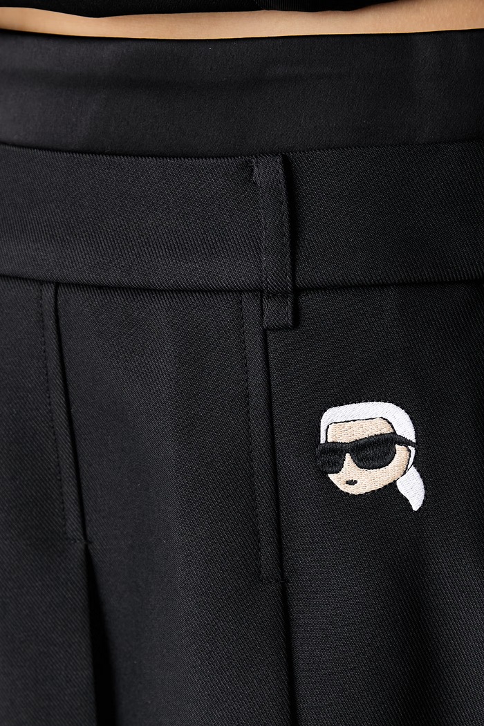 Karl Lagerfeld πλισέ φούστα IKON μαύρο A3W12021