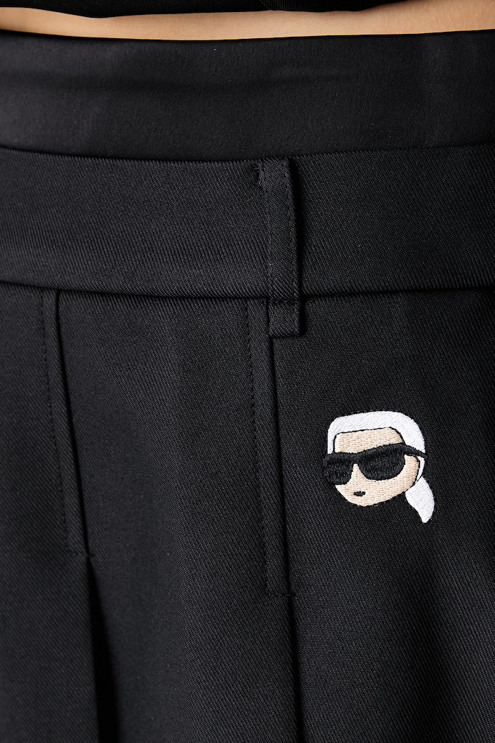 Karl Lagerfeld gonna plissettata IKON nero A3W12021