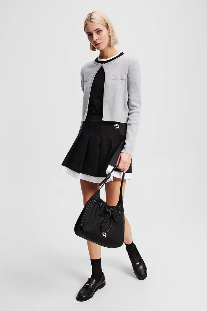 Karl Lagerfeld gonna nero A3W12021