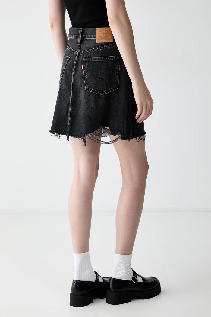 Ρούχα Levi's Φούστα pencil DECONSTRUCTED H1'26 005LW μαύρο