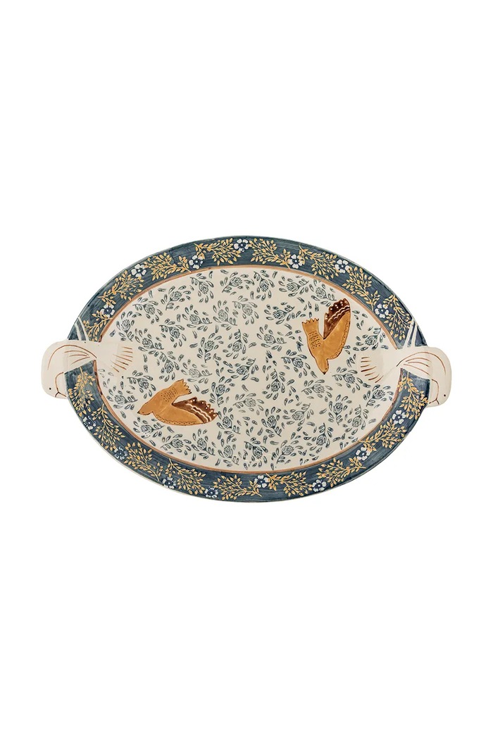 Servírovací tanier Bloomingville 34 x 3,5 x 25 cm viacfarebná 82072013