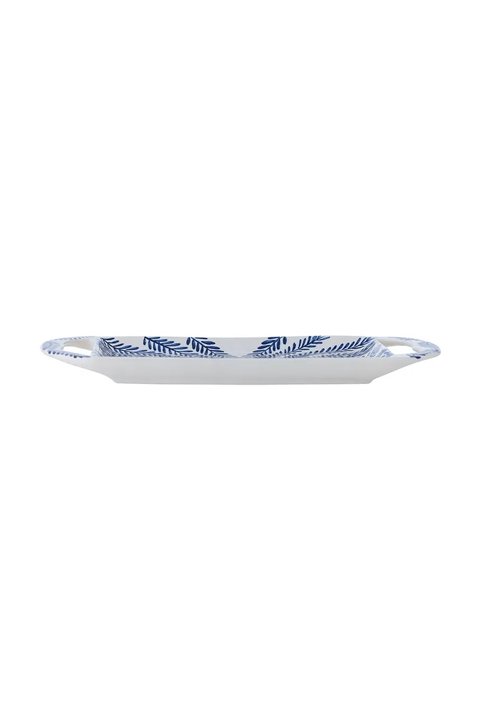 Servírovací tanier Bloomingville Karlie 40 x 2,5 x 22 cm 82068466 modrá AA00