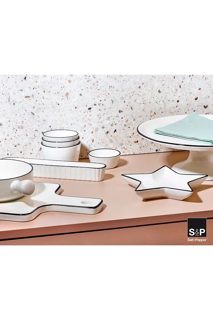Κουζίνα και μπαρ Βάση σερβιρίσματος Salt&Pepper Nero 854176 λευκό