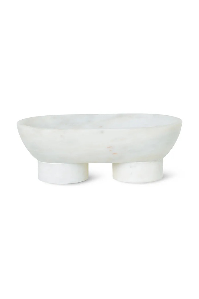 Декоративна купа ferm LIVING Alza бял 4241