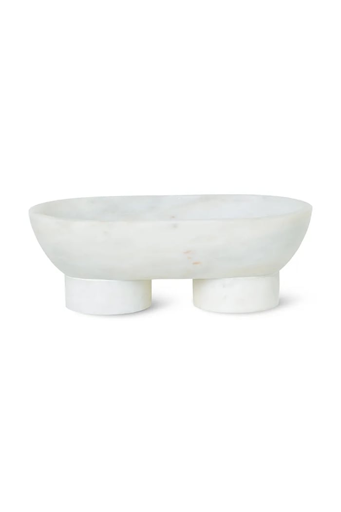 Декоративна купа ferm LIVING Alza бял 4241