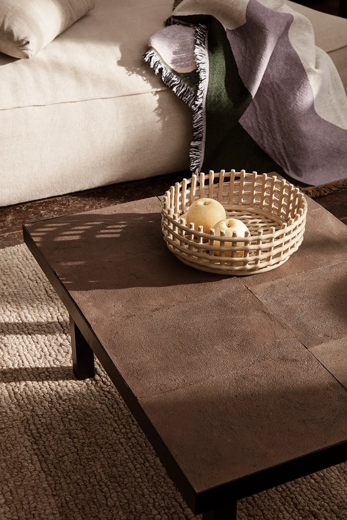 Cucina e Bar ferm LIVING cestino per la frutta Ceramic Centrepiece 1104263775 beige