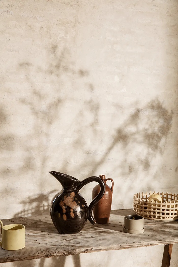 ferm LIVING cestino per la frutta Ceramic Centrepiece beige 1104263775