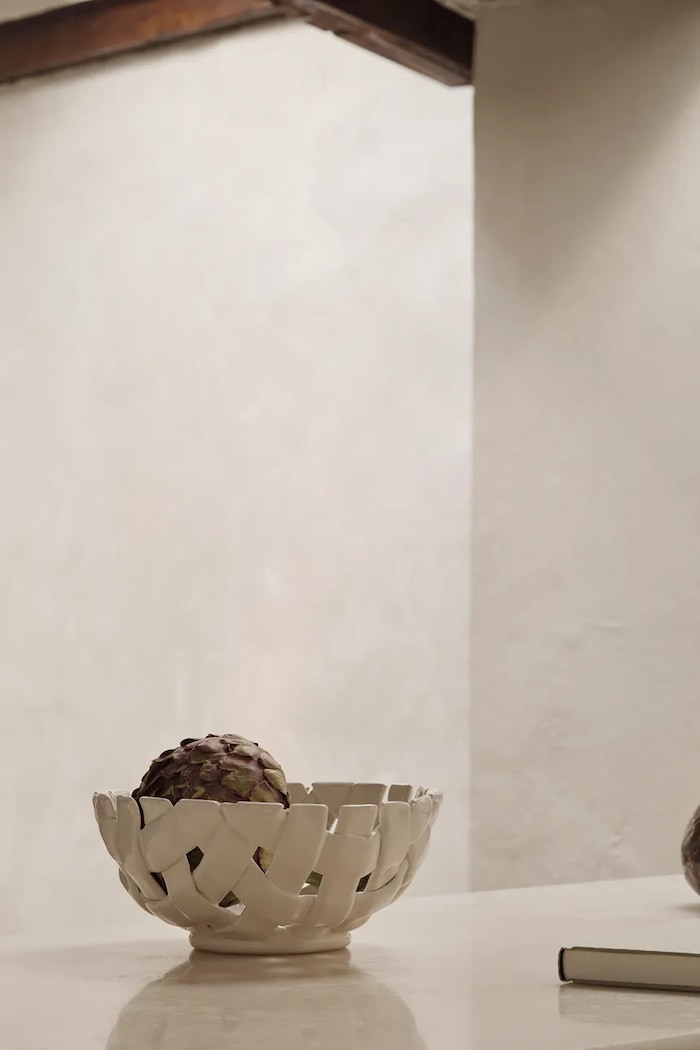 ferm LIVING bol decorativ Plait 1104269916 alb AA00