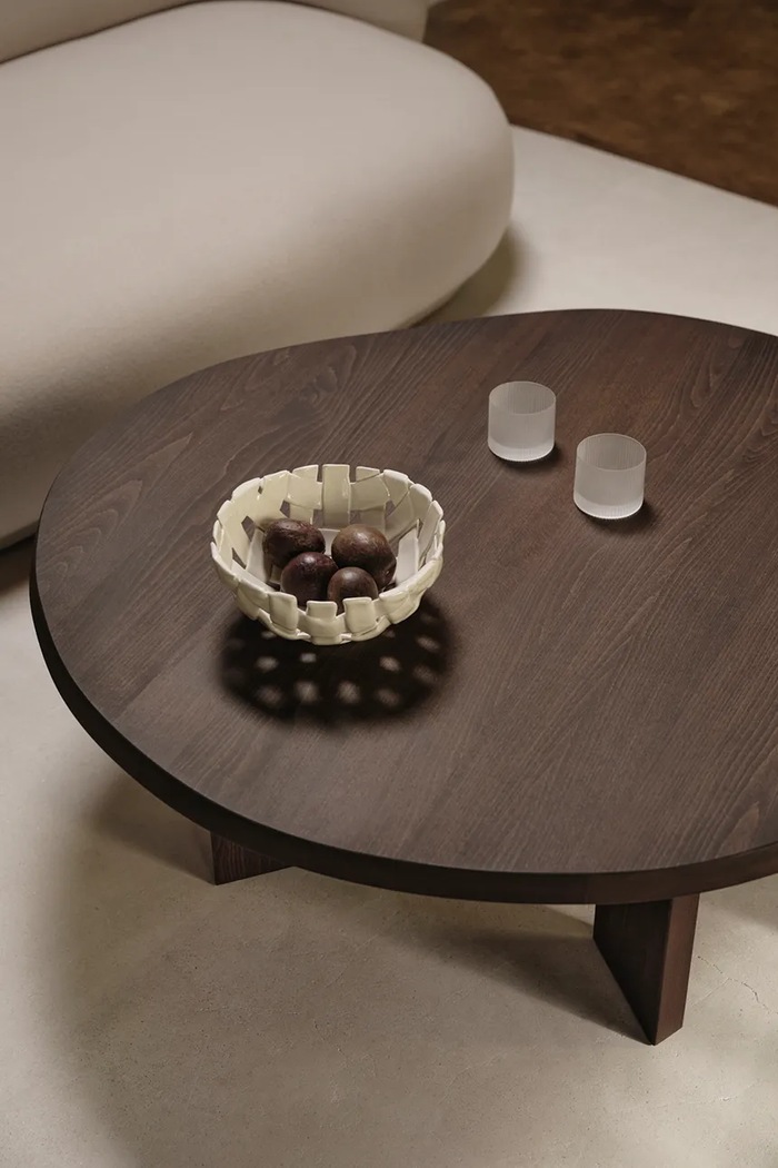 ferm LIVING bol decorativ Plait alb 1104269916