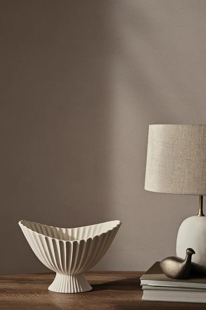 ferm LIVING ciotola decorativa Fountain bianco 1104269014