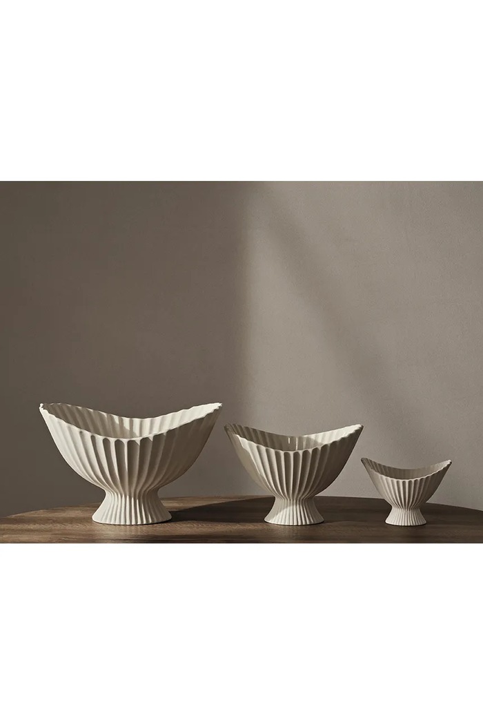 ferm LIVING ciotola decorativa Fountain 1104269014 bianco