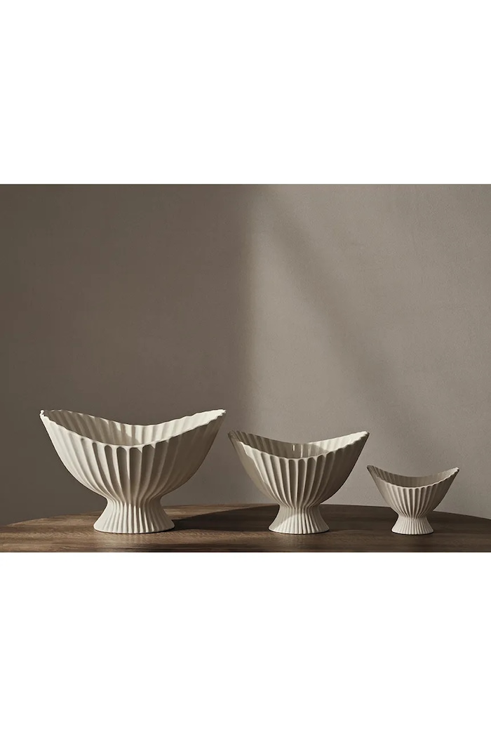 ferm LIVING ciotola decorativa Fountain 1104269014 bianco