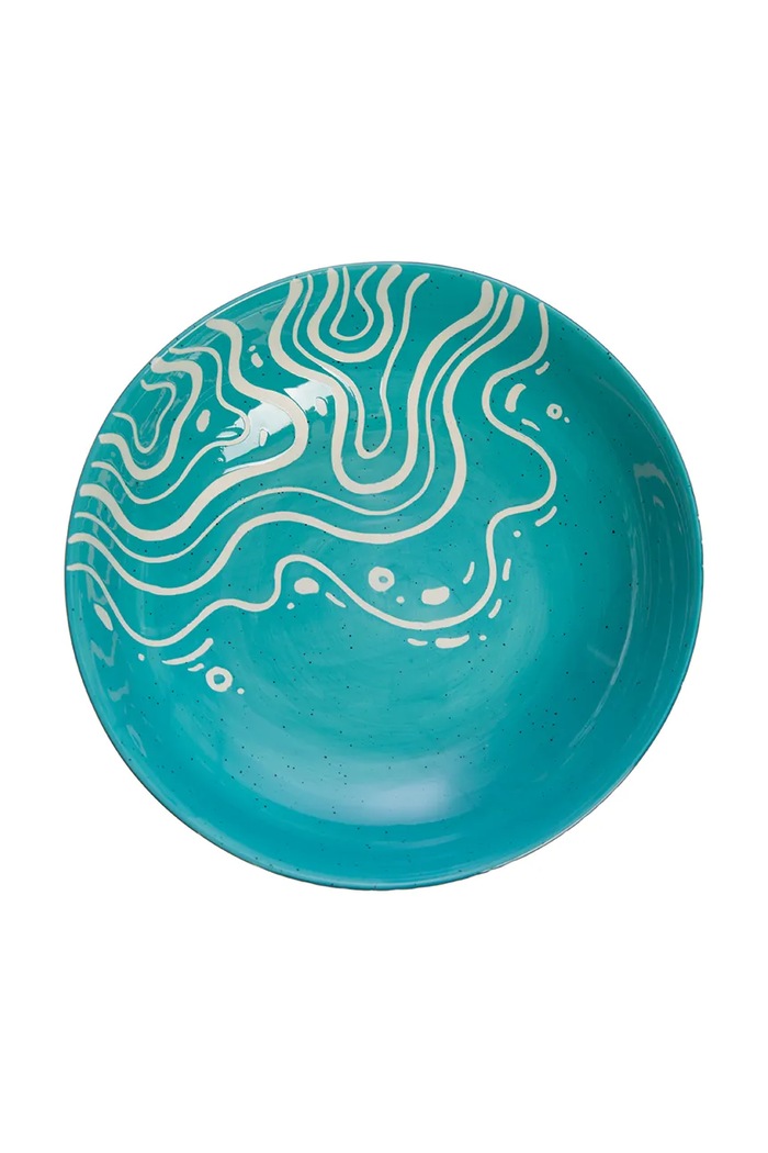 Servírovacia miska 8 x 28 x 28 cm 167513 modrá AA00