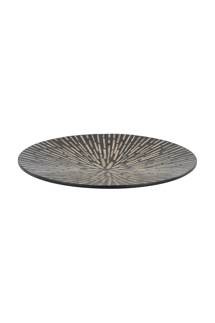 Servírovací tanier home & lifestyle 38 x 38 x 4 cm čierna F121060
