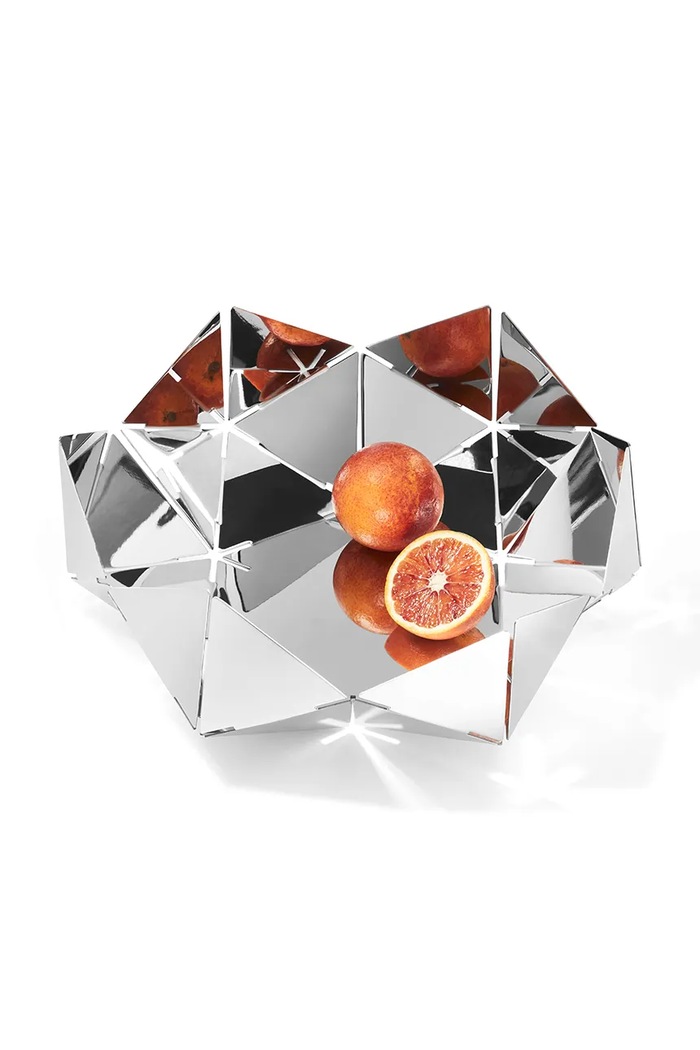 Dekoračná miska Philippi Lotus 12 x 33 x 33 cm sivá P105046