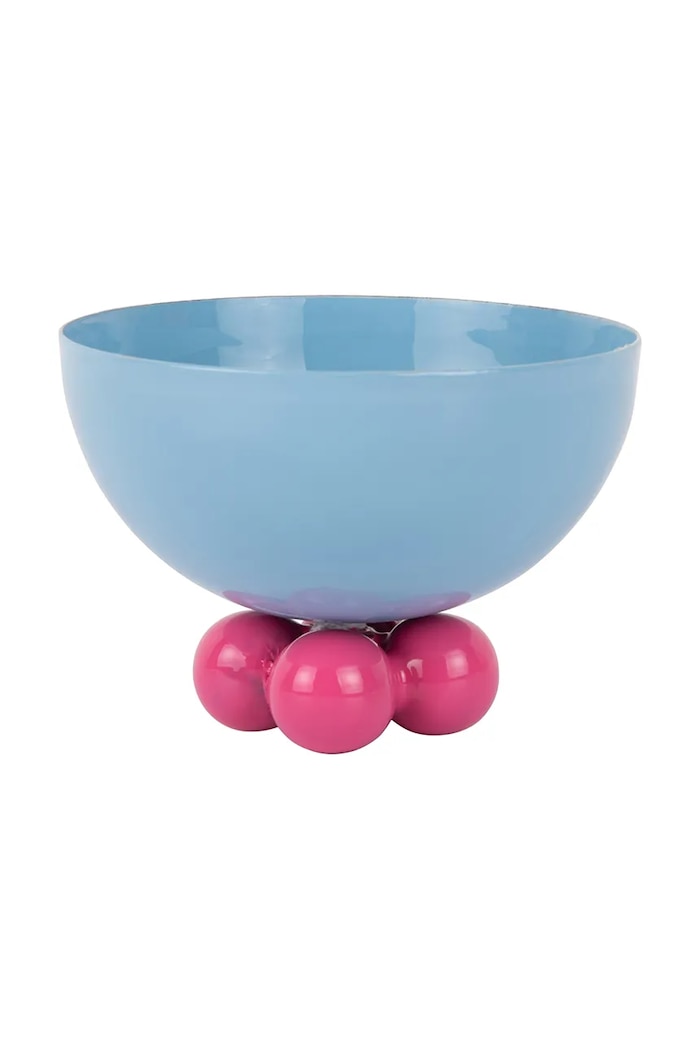 Present Time bol decorativ Double Funky S/9,5 x 11,5 cm PT4250LB albastru AA00