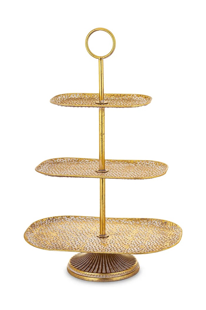 Etažer home & lifestyle 68 x 45 x 28 cm rumena 175573