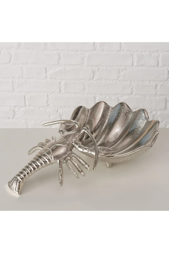 Декоративное блюдо Boltze Lobster 35,5 x 22,5 x 8 cm 2056560 серый AA00