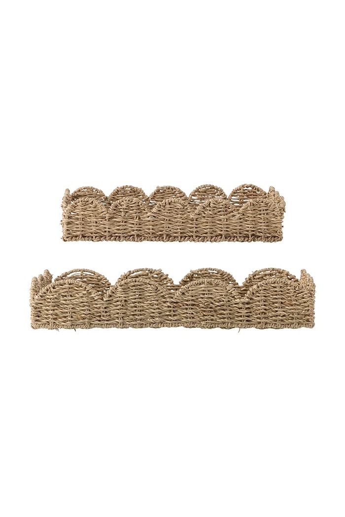 Komplet dekorativnih pladnjev Bloomingville Brea 2-pack bež 82065199