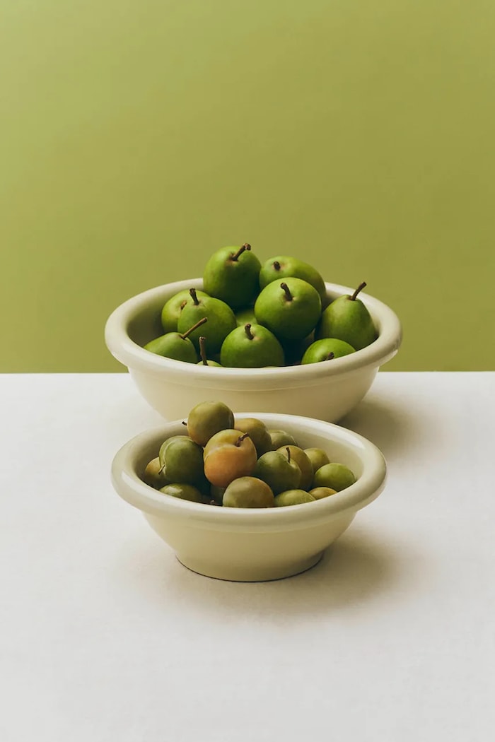 HAY bol de servire pentru fructe din ceramică siliconată 9 x 26 x 26 cm AC469.A603.AU85 verde AA00
