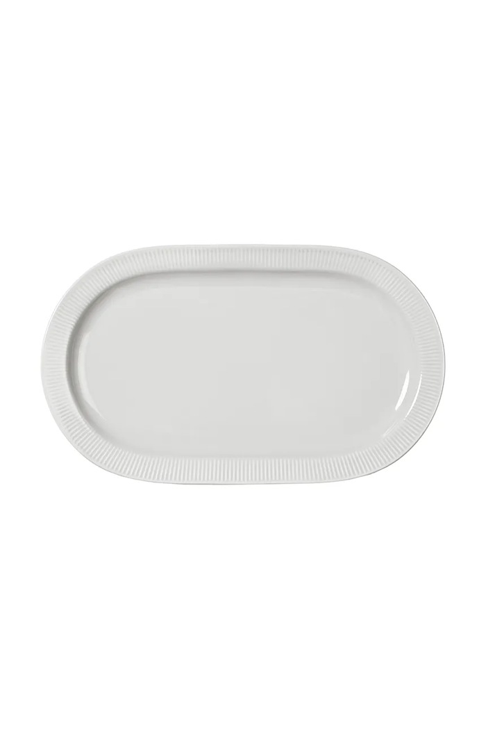 Sagaform tányér tálaláshoz porcelánból 34 x 20 x 2,5 cm fehér 5018727
