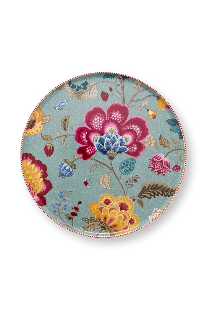 Pip Studio Patera do deserów z porcelany Blooming Tales Fantasy 30,5 cm 51010037 multicolor AA00