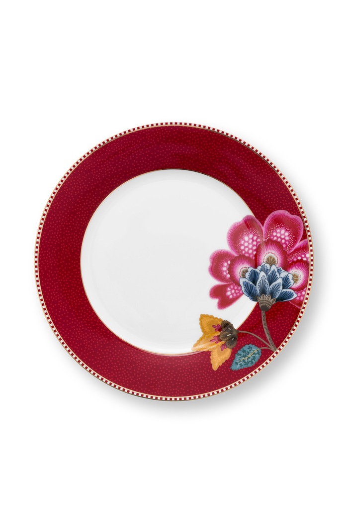 Kuchnia i bar Pip Studio Etażerka do serwowania z porcelany Blooming Tales Fantasy 51018187 czerwony