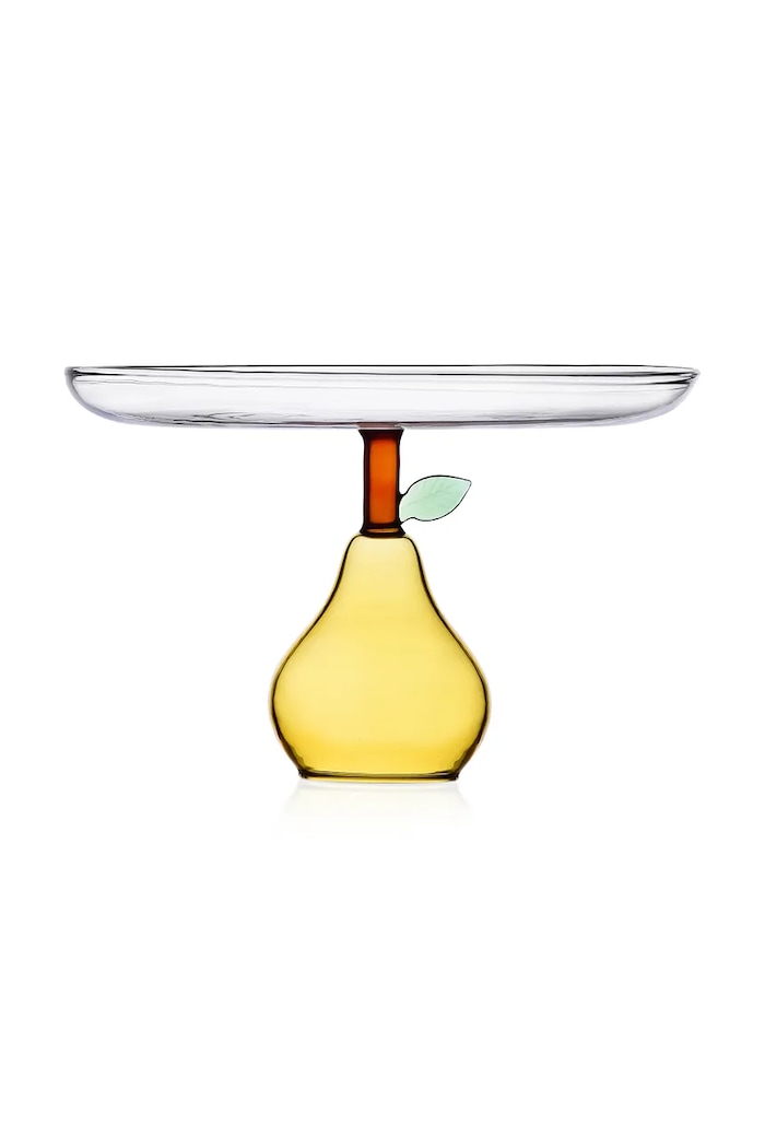 Ichendorf Milano Patera ze szkła barwionego Fruits and Flowers 20 cm żółty 9352343