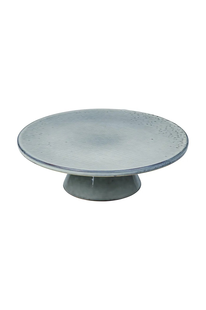 Broste Copenhagen Patera do ciasta z kamionki Nordic Sea niebieski 14533459