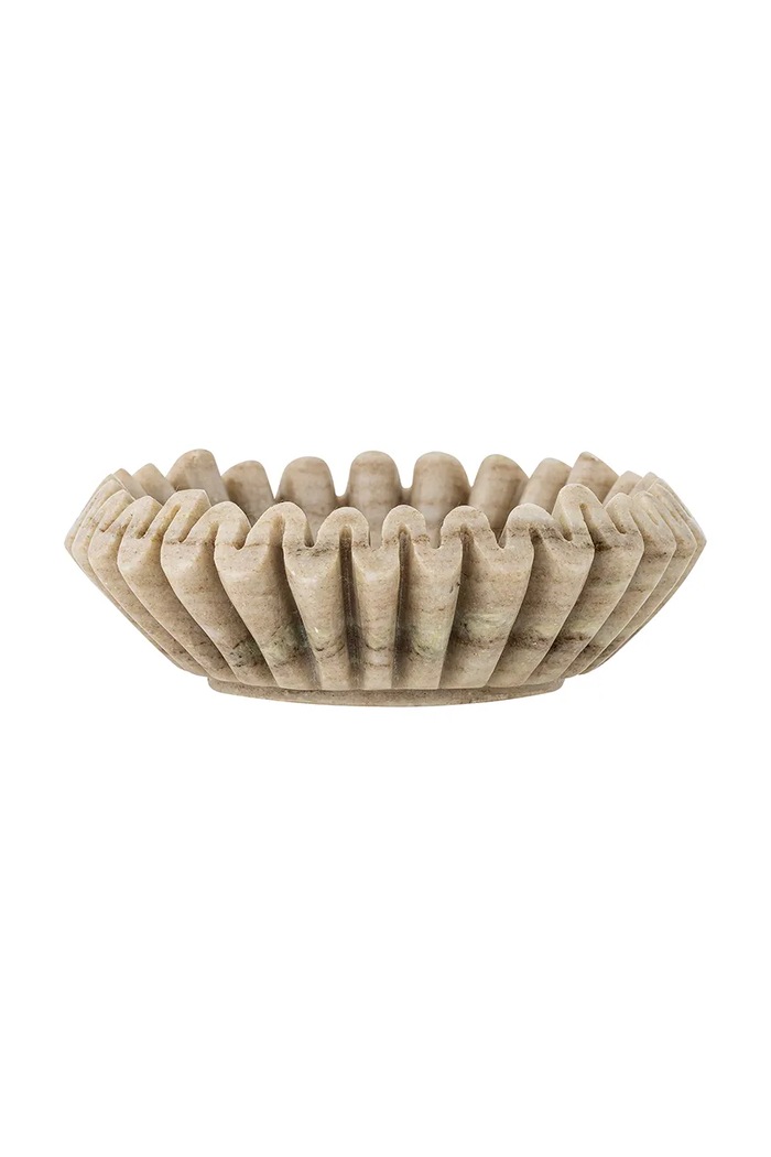 Bloomingville Miska marmurowa 17,5 x 6 cm beżowy 82073253