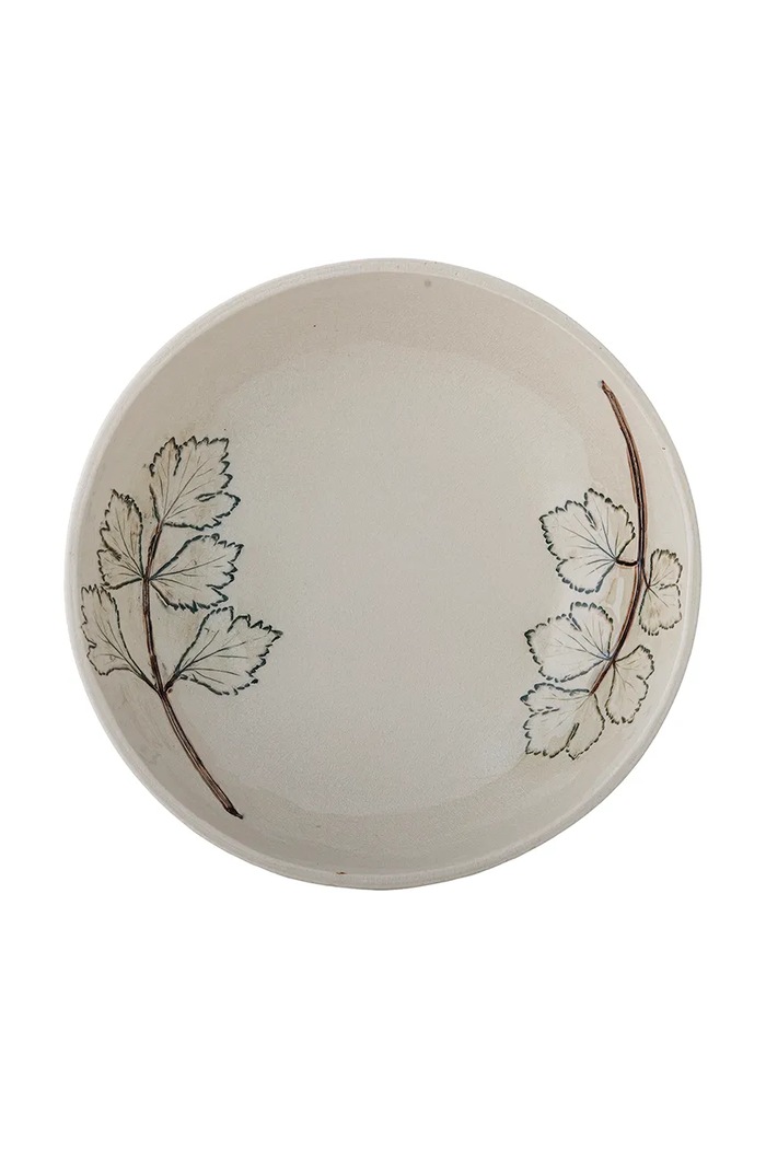 Bloomingville голяма купа за салати от каменинови изделия 26 x 7 cm 82073084 бежов AA00