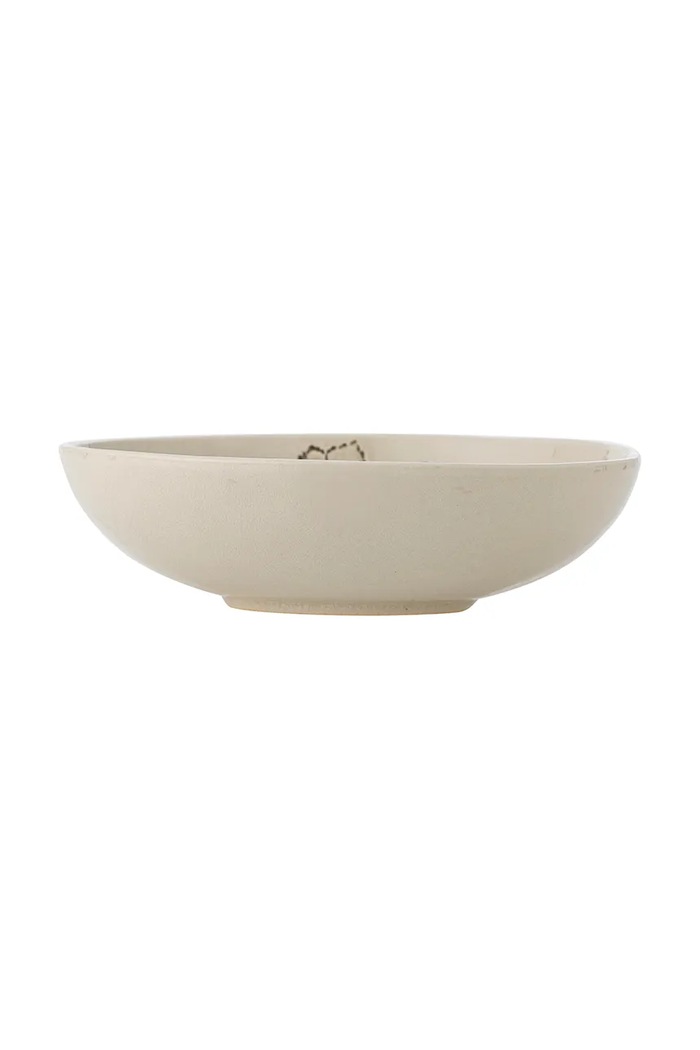 Кухня и бар Bloomingville голяма купа за салати от каменинови изделия 26 x 7 cm 82073084 бежов