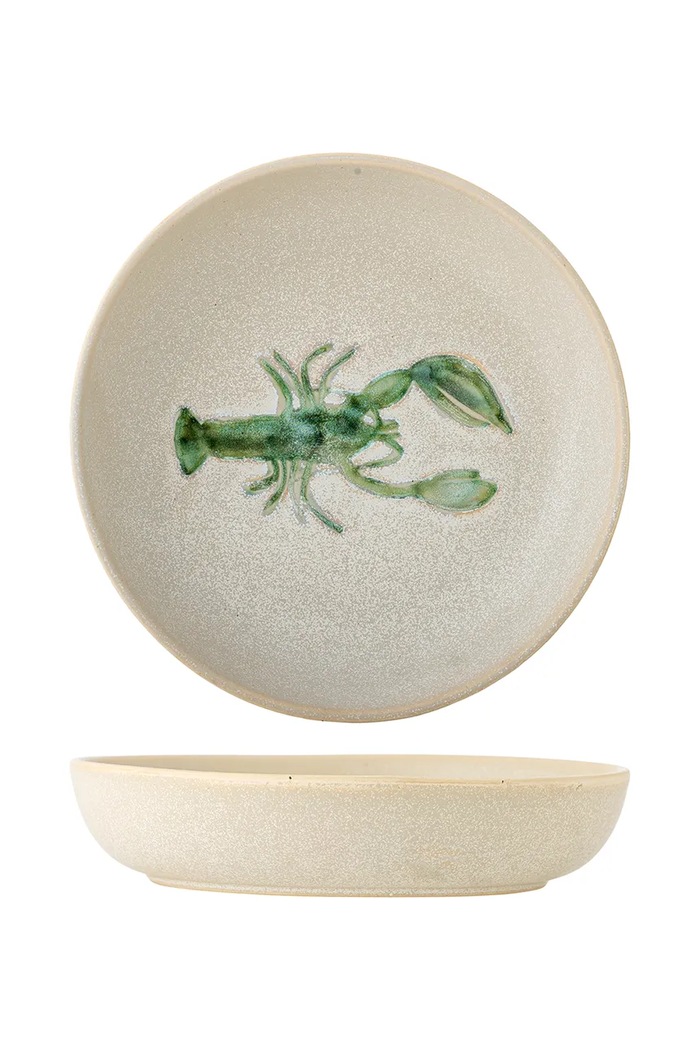 Bloomingville голяма купа за салати от каменинови изделия 29 x 6,5 cm бежов 82073091