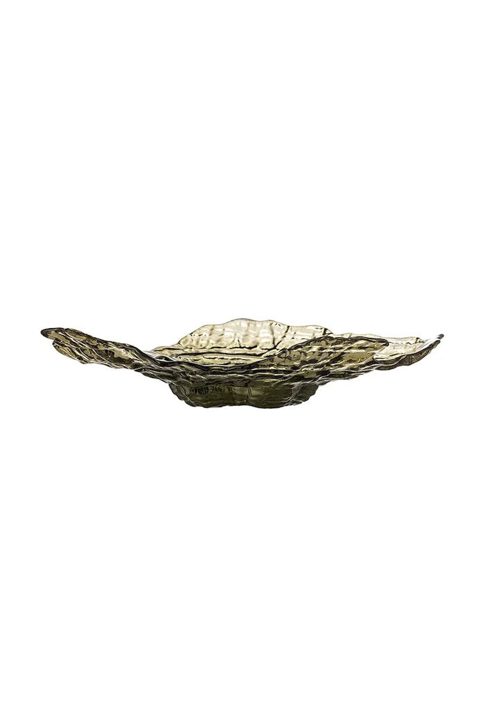Bloomingville bol de servire pentru salată din sticlă colorată 38 x 7 x 29 cm verde 82069569