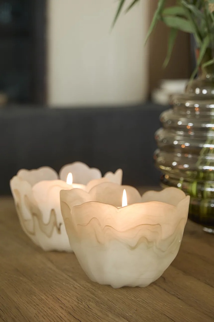 Misa na owoce ze szkła 20 x 13,5 cm Riviera Maison 593570 beżowy