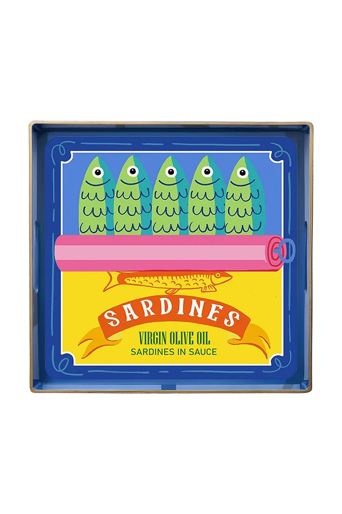 Tognana taca dekoracyjna z tworzywa sztucznego 35 x 35 cm niebieski SV9VQ3D3085A