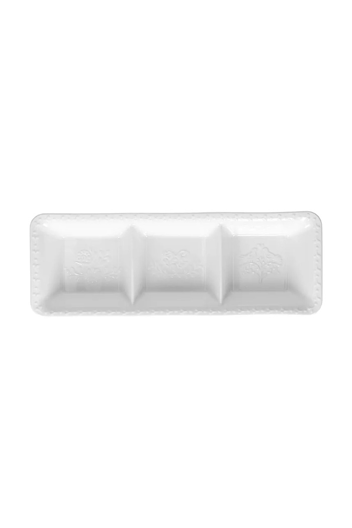 Tognana talerz do dipów z porcelany szkliwionej 34 x 12 cm biały AE634340000A