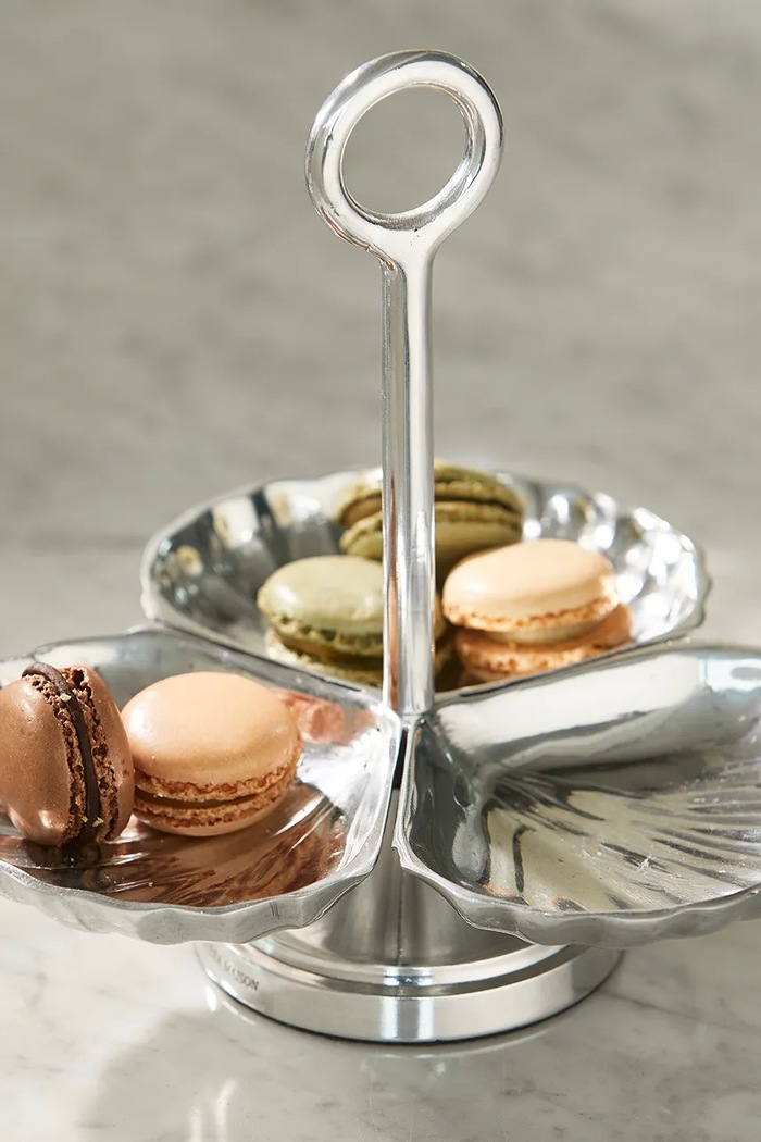 Riviera Maison servirni pladenj za serviranje iz aluminija 575990 siva AA00