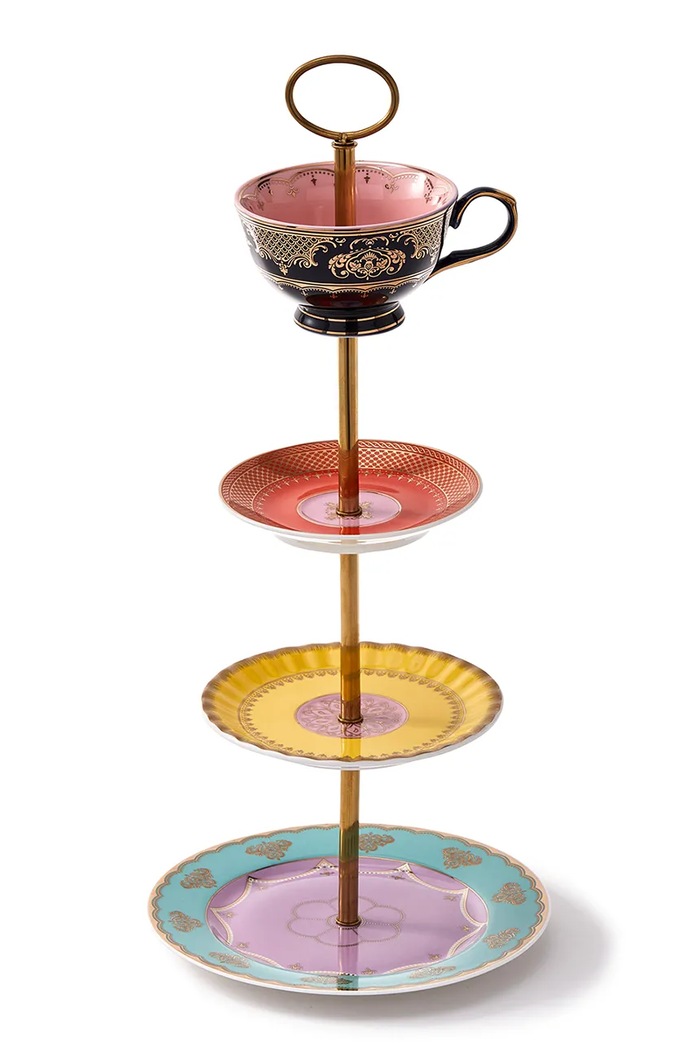 Pols Potten etajeră din porțelan 19,3 x 44 cm 230.400.623 multicolor AA00