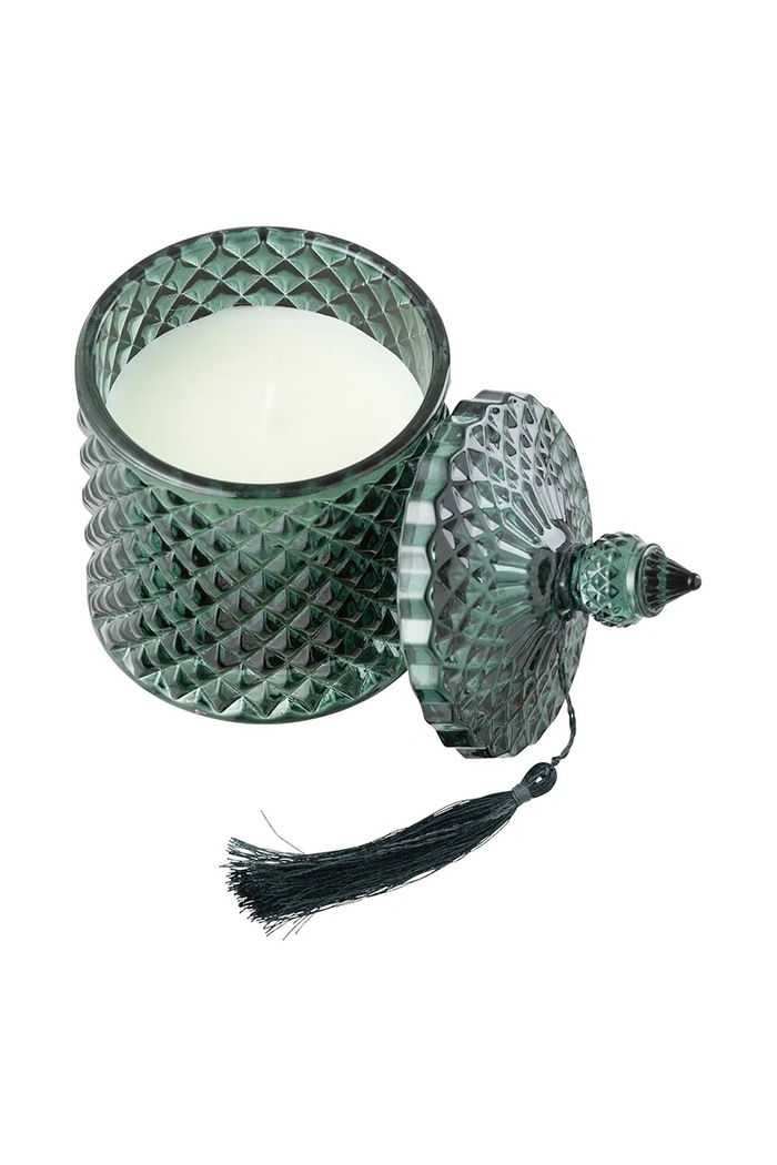 J-Line świeczka zapachowa Cedar Breeze 45508 zielony AA00